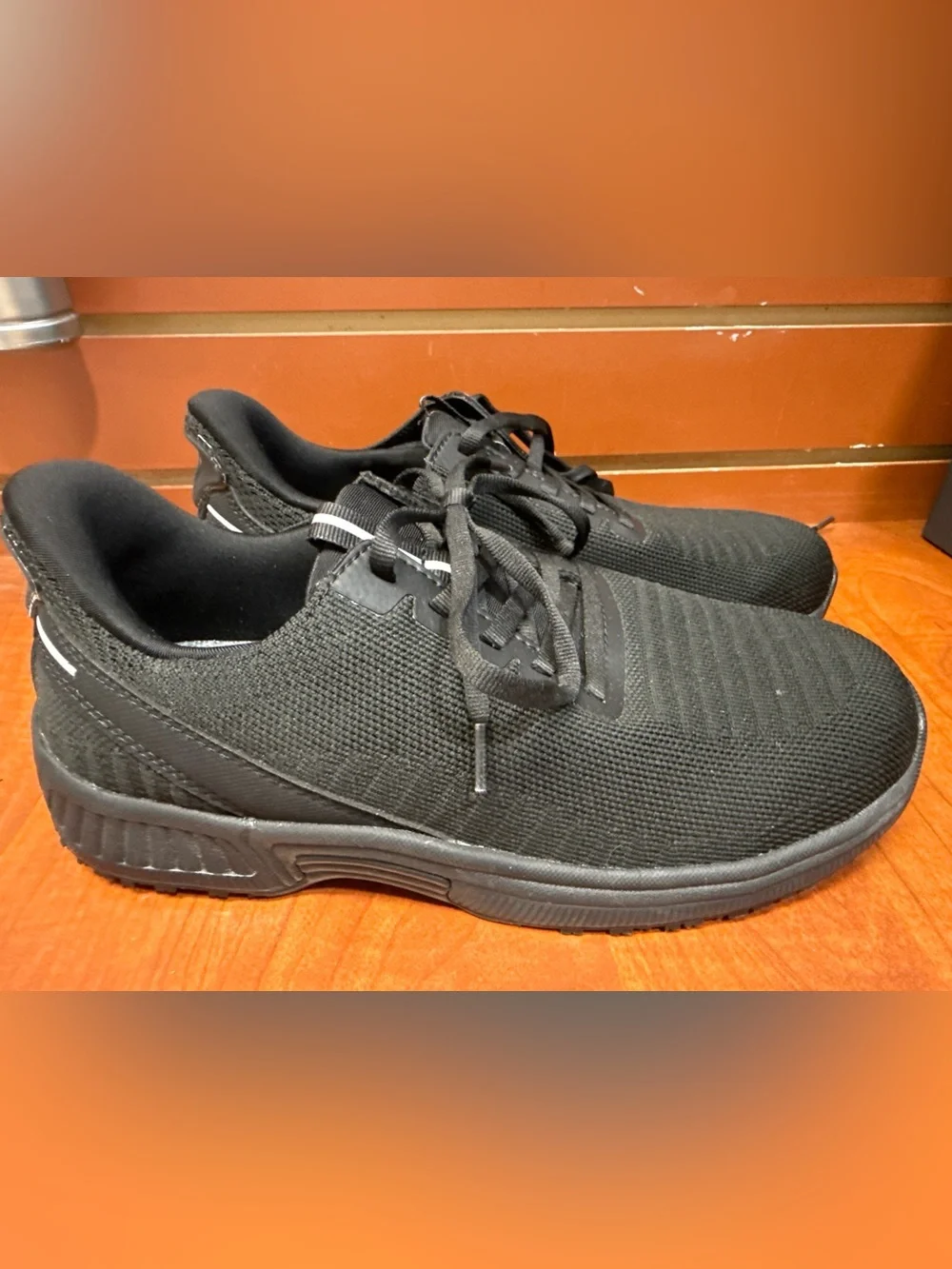 OnToFeet Black Knit Walking Sneakers | Lightweight Comfort Shoes